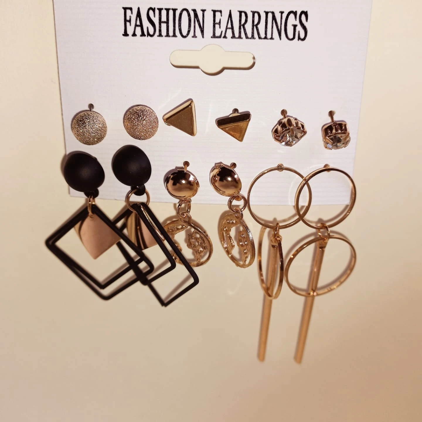 Geometric Link Drop Earrings